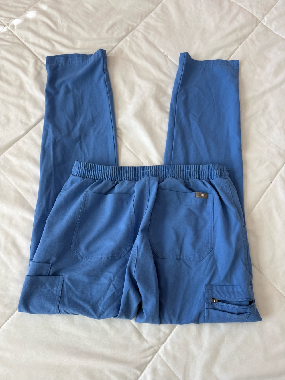 Figs Ciel Blue Drawstring Scrub Joggers - Picture 3 of 4